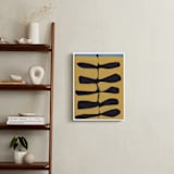 "Leaves and a Stem" - Art Print in Marigold by Deborah Velasquez - In a Room
