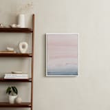 "Cascading Sky" - Art Print in Blush Pink by Little Valley Studio - In a Room