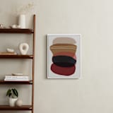 "Blobby Calm" - Art Print in camel red by Svitlana Martynjuk - In a Room
