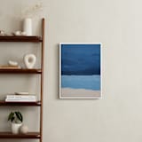 "Blue Horizon" - Art Print in deep blue by Colleen Ehrlich - In a Room