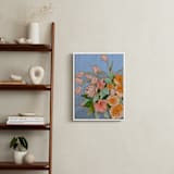 "From a Table in Carolina" - Art Print in Light Blue by Jennifer Allevato - In a Room
