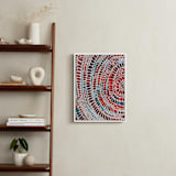 "Fire Ripple Drop" - Art Print in Bittersweet Turquoise by Holly Royval - In a Room