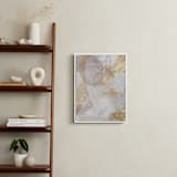 "Soft Shimmer No. 2" - Art Print in Soft Lavender Gold by Julia Contacessi - In a Room