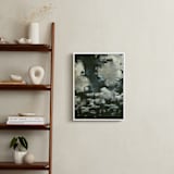 "Night Clouds" - Art Print in Midnight Blue by Kelly Johnston - In a Room