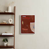 "RAW SIENNA & ROUGE" - Art Print in Mocha by Keren Toledano - In a Room