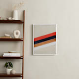 "Retro Stripes" - Art Print in White by Celeste Duffy - In a Room