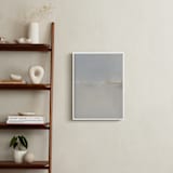 "Winter Beach" - Art Print in White by Sadie Holden - In a Room