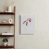 "Fox Jump" - Art Print in white by Isobel James - In a Room