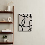 "We All Connected I" - Art Print in Charcoal Black by Meral Badem - In a Room