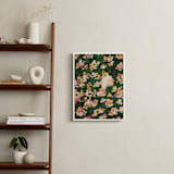 "Flower Meadow Cat" - Art Print in Daffodil Yellow by Sabrina Excene - In a Room