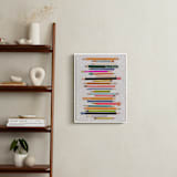 "Always Be Creative" - Art Print in Rainbow by Naava Katz - In a Room