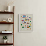 "Big and Small Vehicle" - Art Print in Ivory by Kartika Paramita - In a Room