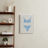 "Beach Day 2" - Art Print in Tender Blue by Johanne Dziemian - In a Room