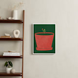 "Tiny Sprout" - Art Print in Tomato Red by Sabrina Excene - In a Room
