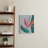 "Floralia" - Art Print in Turquoise by Tamara Hilje - In a Room