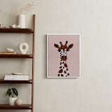 "Look! Giraffe!" - Art Print in Savanna by Maja Cunningham - In a Room