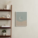 "Sun and Moon II" - Art Print in Duck Egg Blue by Zani van Zyl - In a Room