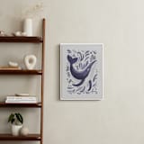 "Sea Spirits 3" - Art Print in Purple by Corrina Reid - In a Room