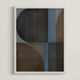 "mid-century mood II" - Art Print in earthy by Creo Study - Framed
