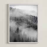 "Into the Fog" - Art Print in Mist by Jenna Holcomb - Framed