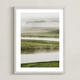 "Morning Mist" - Art Print in summer by Kamala Nahas - Framed