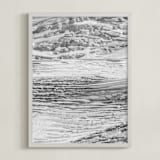 "Baker Glacier #1" - Art Print in glacier grey by Daniel Fox - Framed
