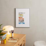 "Solar System Words" - Art Print in Rust Orange by Robert and Stella - In a Room