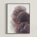 "Ruffled" - Art Print in Orchid by Karen Kardatzke - Framed