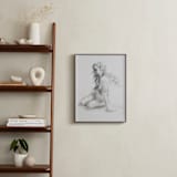 "Greek Goddess" - Art Print in Graphite by Ramnik Velji - In a Room