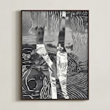 "terrain" - Art Print in Fog by Hannah E Palmer - Framed