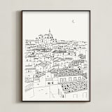 "Toledo" - Art Print in Graphite by Adelyn T. - Framed