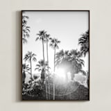 "Sunflare Palms" - Art Print in Flare by Jamie Lollback - Framed