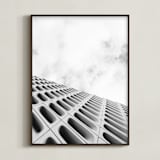 "Obtuse I" - Art Print in slate by Kamala Nahas - Framed