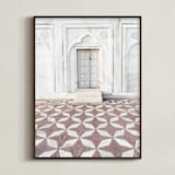 "Palace Walk 1" - Art Print in sandstone by Kamala Nahas - Framed