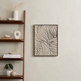 "Flowing Lines" - Art Print in Onyx by Iveta Angelova - In a Room