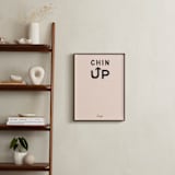 "Chin Up" - Art Print in Peach by Carrie ONeal - In a Room
