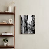 "Peeking Through No. 4 Il Duomo di Firenze" - Art Print in Black & White by Joey Crisostomo-Wynne - In a Room
