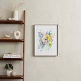 "Desert Patterns" - Art Print in Citron by Kara Aina - In a Room