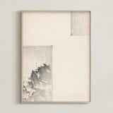 "Elossa II" - Art Print in Vintage Beige by jinseikou - Framed
