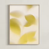 "Clarity" - Art Print in Lemon by Karen Kardatzke - Framed