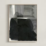 "Construct 8 " - Art Print in Neutral Greys by Ashleigh Ninos - Framed