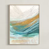 "Surfacing" - Art Print in Wave by Hettie Roberts - Framed