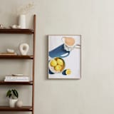 "Flatlay Lemon Study No.2" - Art Print in Lemon Yellow by Kinga Subject - In a Room