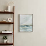 "Shimmering Coast II" - Art Print in Azure by Nicoletta Savod - In a Room