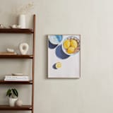 "Flatlay Lemon Study No.3" - Art Print in Lemon Yellow by Kinga Subject - In a Room