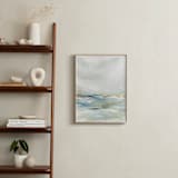 "Shimmering Coast I" - Art Print in Azure by Nicoletta Savod - In a Room