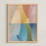 "Under the Surface II" - Art Print in Interior by Sumak Studio - Framed