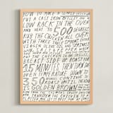 "Roast Chicken" - Art Print in Cream by Elliot Stokes - Framed