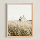 "highland prairie II" - Art Print in Wheat by Kamala Nahas - Framed
