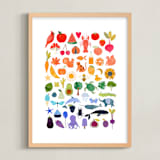 "paper rainbow" - Art Print in Rainbow by Sarah Knight - Framed